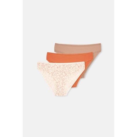 Lot De 3 Culottes Slips a Motifs