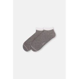 Ec748 Lot De 2 Chaussettes Bottines En Bambou 