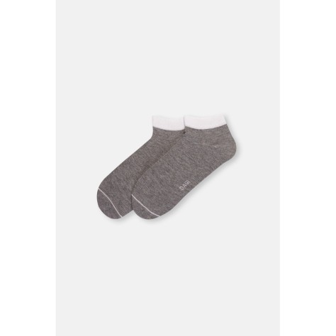 Ec748 Lot De 2 Chaussettes Bottines En Bambou 