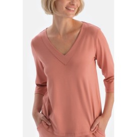 Ensemble De Pyjama T-Shirt Et Pantalon a Manches Longues Et Col En