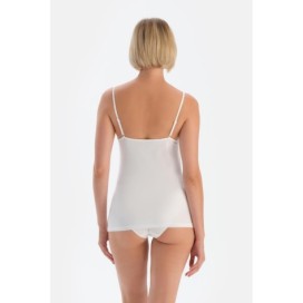 5007Kc Debardeur En Coton Peigne a Fines Bretelles Lot De