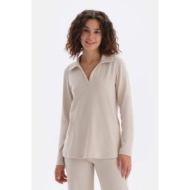 Sweat-Shirt a Manches Longues Et Col