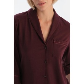 Ensemble De Pyjama Chemise Et Pantalon En Modal Peigne Avec Poche