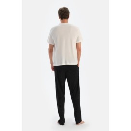 Pantalon Imprime Jambe