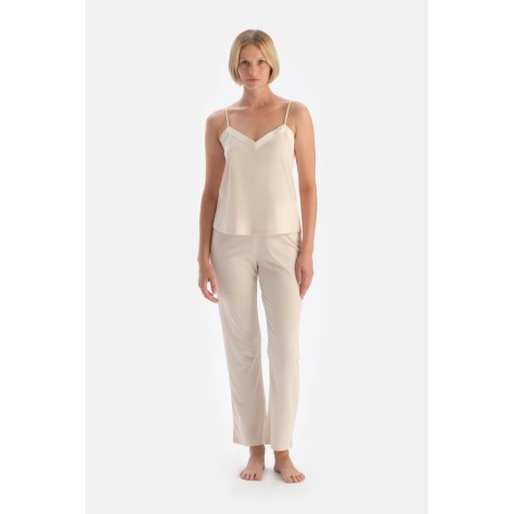 Ensemble De Pyjama Pantalon D'Debardeur Garni En