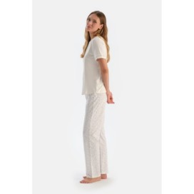 Chemise Simple a Motif Fleuri Deux Pantalons En