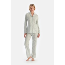 Ensemble De Pyjama Chemise Pantalon a Rayures