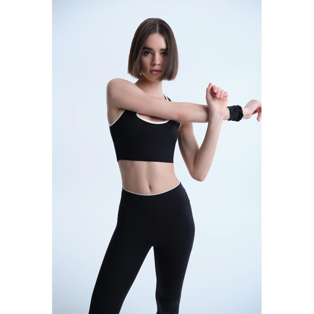 Collants a Detail Trapping a La Taille Pour