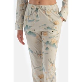 Ensemble Pyjama Chemise Et Pantalon a Motif