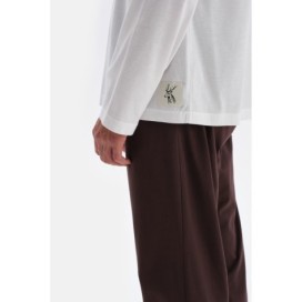 Pyjama a Manches Longues En Coton Modal Avec Detail