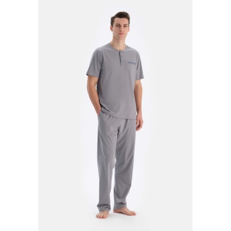 Ensemble De Pyjama En Tricot a Manches Courtes Half