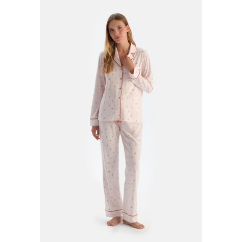 Ensemble Pyjama Chemise Et Pantalon Imprimes