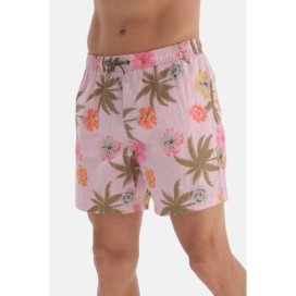 Short Moyen Avec Motif De Fleurs Et