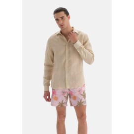 Short Moyen Avec Motif De Fleurs Et