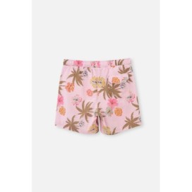 Short Moyen Avec Motif De Fleurs Et