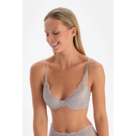Soutien-Gorge a Armatures Non Rembourre Detaille En Dentelle Et