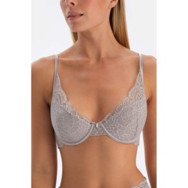 Soutien-Gorge a Armatures Non Rembourre Detaille En Dentelle Et