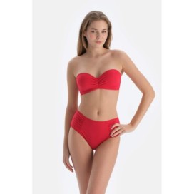 Bas De Bikini Taille Haute Drape Sur Le Côte