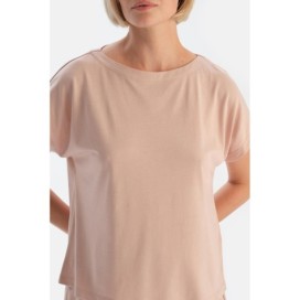 Ensemble De Pyjama T-Shirt Et Pantalon En Modal Peigne a Manches