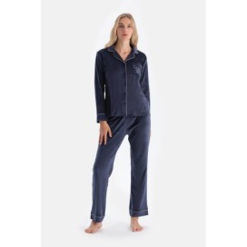 Ensemble De Pyjama Chem_se Pantalon En Velours Deta_lle