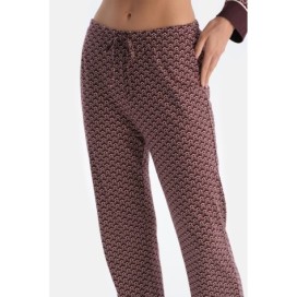 Ensemble De Pyjama Chem_se Et Pantalon En Modal Pe_gne a Mot_f