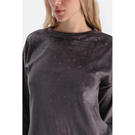 Ensemble De Pyjama En Velours a Manches Longues Impr_me eto_les