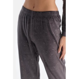 Ensemble De Pyjama En Velours a Manches Longues Impr_me eto_les