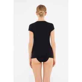 T-Shirt Col En V En Coton Peigne