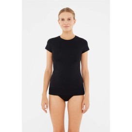 T-Shirt Col En V En Coton Peigne