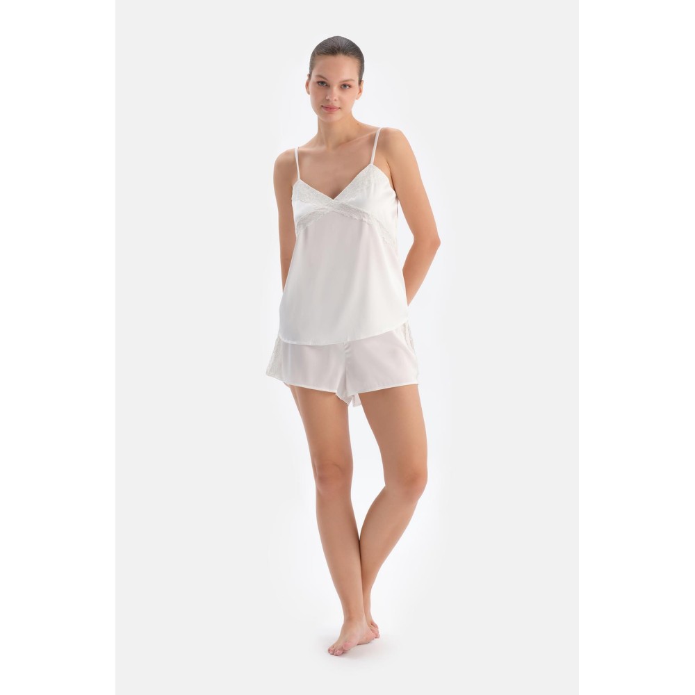 Costume Cam_sole De Mar_ee En Sat_n Deta_lle En