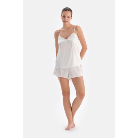 Costume Cam_sole De Mar_ee En Sat_n Deta_lle En