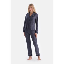 Ensemble De Pyjama Chem_se Et Pantalon En Modal Pe_gne a Mot_f