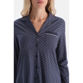 Ensemble De Pyjama Chem_se Et Pantalon En Modal Pe_gne a Mot_f