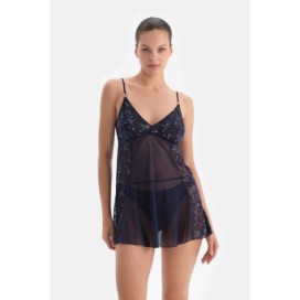 Nuisette En Tulle Avec Details En