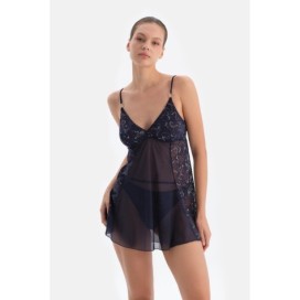 Nuisette En Tulle Avec Details En