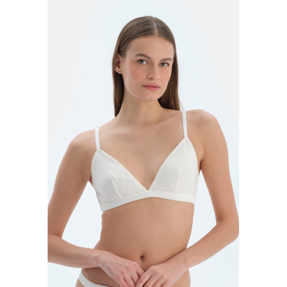 Bracelet Pointel Femme Ecru