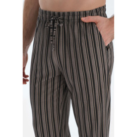 Quantité Pantalon En Modal Coton Peigné Imprimé Homme Anthracite