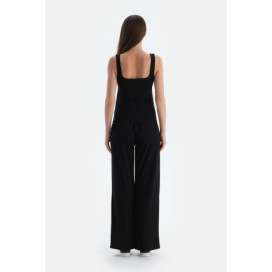 Pantalon Côtelé Femme Noir