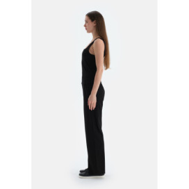 Pantalon Côtelé Femme Noir