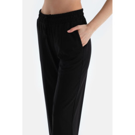 Pantalon Côtelé Femme Noir