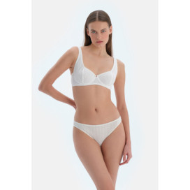 Pointel Culotte Détaillée En Caoutchouc Femme Ecru