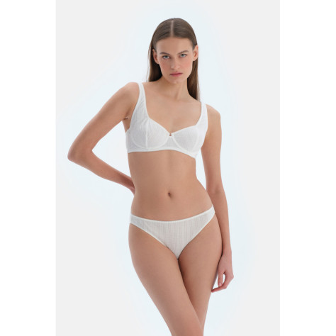 Pointel Culotte Détaillée En Caoutchouc Femme Ecru