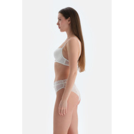 Détail Accessoire Soutien-Gorge En Dentelle Femme Blanc