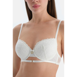 Détail Accessoire Soutien-Gorge En Dentelle Femme Blanc