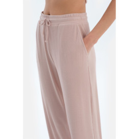 Ensemble De Pyjama En Camiscose Et En Viscose Avec Jogging À Col Rond Femme Rose Clair