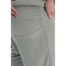 Camisole Maternité T-Shirt Short Pyjama Ensemble Femme Vert Clair