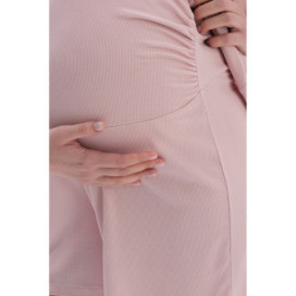 Cashorse Ensemble De Pyjama T-Shirt Short De Maternité Femme Rose Clair