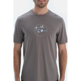 Ensemble De Pyjama T-Shirt Short Imprimé Manches Courtes Homme Gris